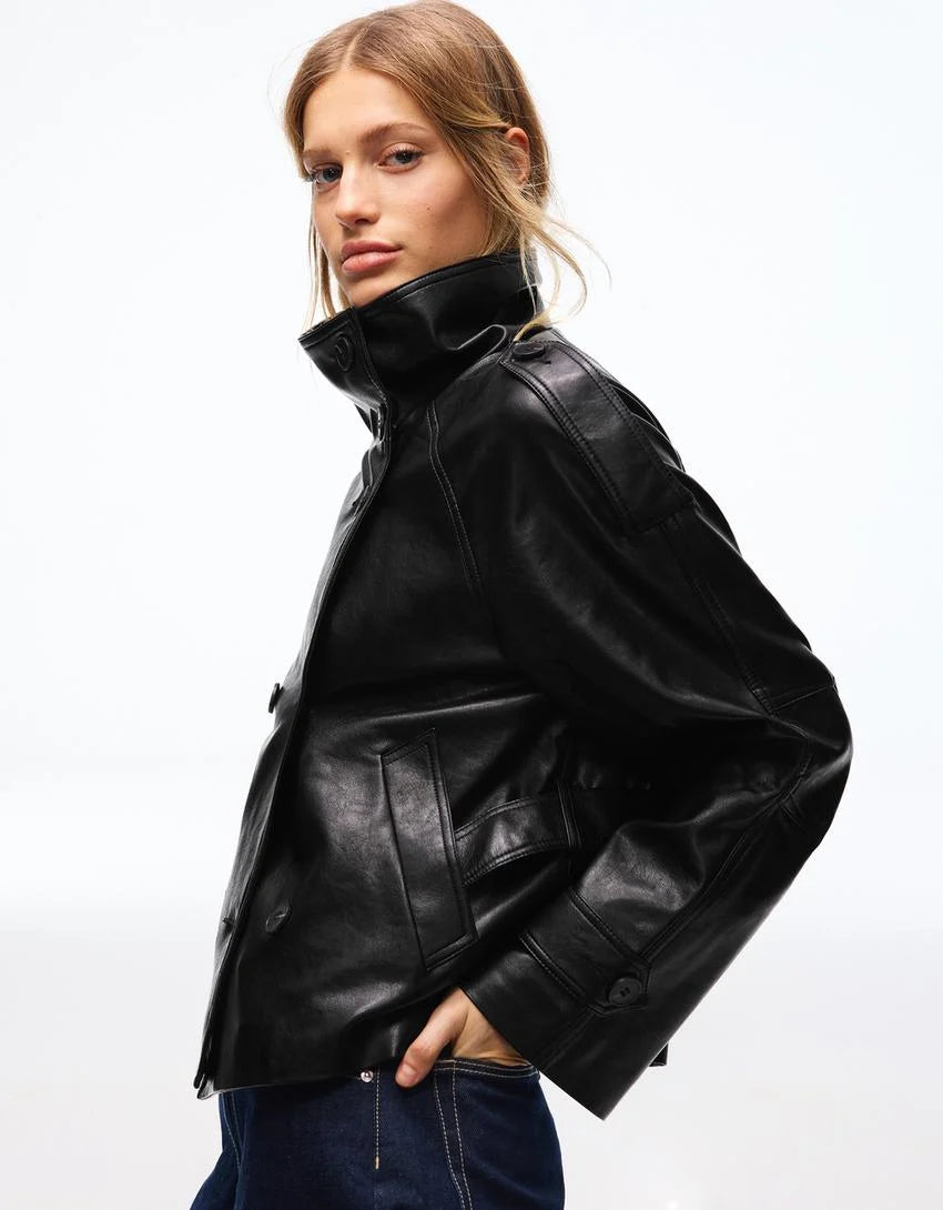 trench en cuir Océan