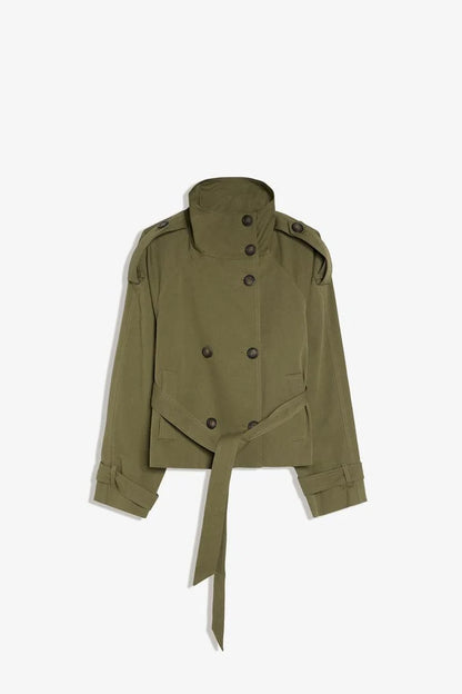 Trench Nora - Trench Court Ceinturé Femme