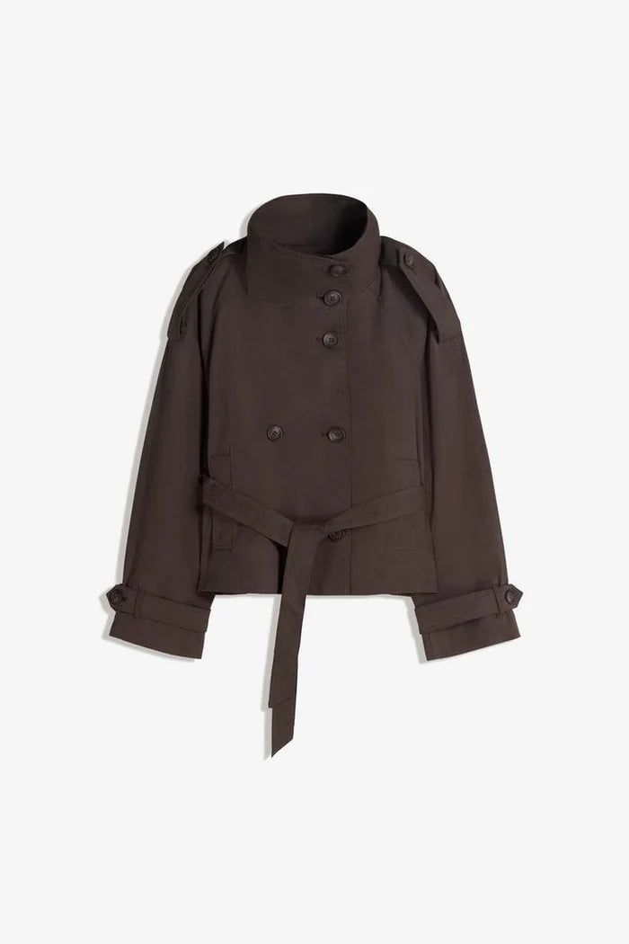 Trench Nora - Trench Court Ceinturé Femme