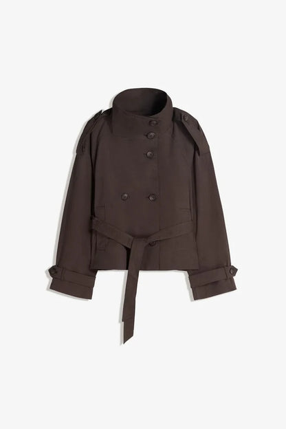 Trench Nora - Trench Court Ceinturé Femme