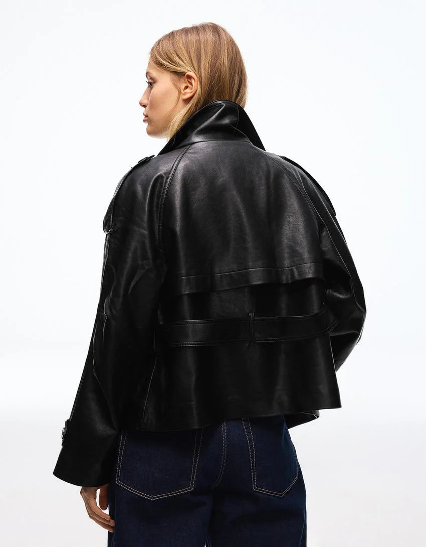 trench en cuir Océan