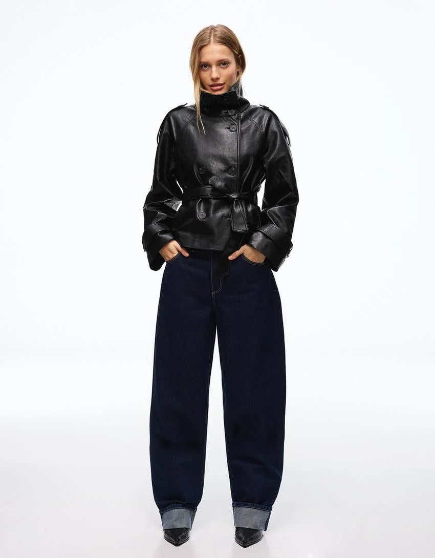 trench en cuir Océan