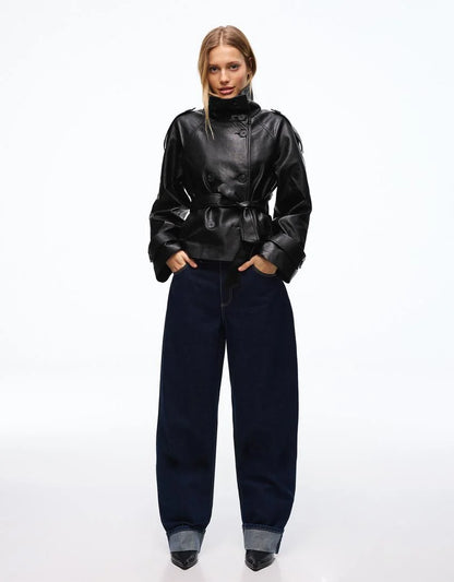 trench en cuir Océan