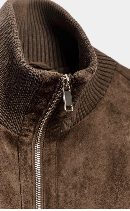 VESTE BOMBER EFFET DAIM