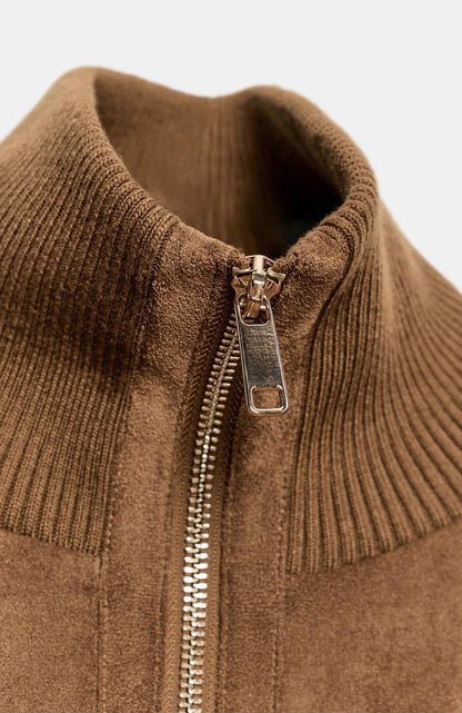 VESTE BOMBER EFFET DAIM