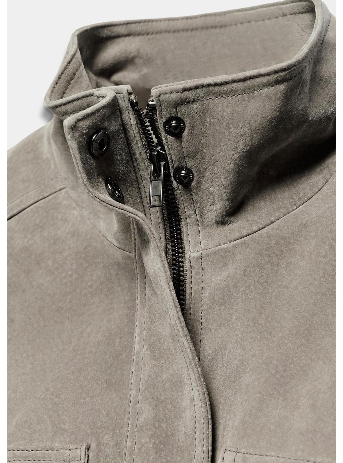 VESTE BOMBER EFFET DAIM GREY