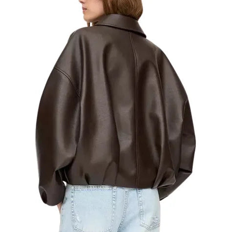 Veste Alma - Veste Effet Cuir Ceinturée Femme